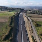 15 km 71+430 układanie warstw konstrukcji nawierzchni