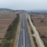 14 km 71+205 układanie warstw konstrukcji nawierzchni