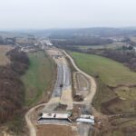 27 km 73+620 obiekt MS 2.8, układanie warstw konstrukcji nawierzchni