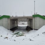 11 km 74+170 obiekt PZDs 2.2 - etap wykonywania zasypek, płyt przejściowych