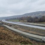 16 km 75+200 ułożone warstwy asfaltowe (zgodnie z km)