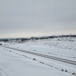 2 km 69+200 ułożone warstwy asfaltowe (przeciwnie do km)