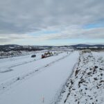 1 km 69+200 ułożone warstwy asfaltowe(zgodnie z km)