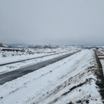 1 km 69+200 ułożone warstwy asfaltowe(zgodnie z km)