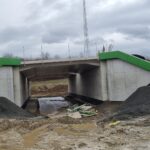 11 km 74+170 obiekt PZDs 2.2 - etap wykonywania zasypek, płyt przejściowych
