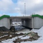 11 km 74+170 obiekt PZDs 2.2 - etap wykonywania zasypek, płyt przejściowych