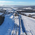 28 km 73+820 etap układania warstw kontrukcji nawierzchni