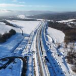 36 km 75+150 układanie warstw konstrukcji nawierzchni