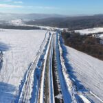 37 km 75+400 etap układania warstw konstrukcji nawierzchni
