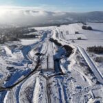 50 km 77+400 roboty ziemne, obiekt WS 2.4 - zabetonowanie ustroju nośnego