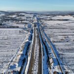 8 km 69+810 układanie warstw konstrukcji nawierzchni