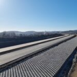 1 km 69+200 ułożone warstwy nawierzchni (zgodnie z km)