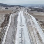 15 km 71+490 układanie warstw konstrukcji nawierzchni