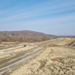 15 km 75+000 ułożone warstwy nawierzchni, roboty ziemne (przeciwnie do km)