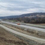 16 km 75+200 ułożone warstwy asfaltowe (zgodnie z km)
