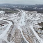 21 km 72+530 roboty ziemne, układanie warstw konstrukcji nawierzchni - docelowy MOP Równe