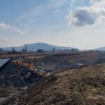 21.3 km 77+600 roboty ziemne - docelowy węzeł Dukla