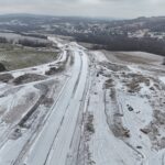 22 km 72+790 roboty ziemne, układanie warstw konstrukcji nawierzchni - docelowy MOP Równe