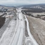28 km 73+810 układanie warstw konstrukcji nawierzchni, roboty ziemne