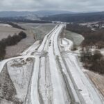 35 km 75+070 układanie warstw konstrukcji nawierzchni
