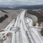 36 km 75+160 układanie warstw konstrukcji nawierzchni