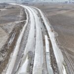 4 km 68+770 układanie warstw konstrukcji nawierzchni