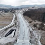 44 km 76+680 obiekt MS 2.9, układanie warstw konstrukcji nawierzchni