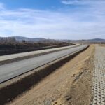 1 km 69+200 ułożone warstwy nawierzchni (zgodnie z km)