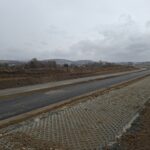 1 km 69+200 ułożone warstwy nawierzchni (zgodnie z km)