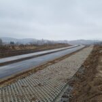1 km 69+200 ułożone warstwy nawierzchni (zgodnie z km)