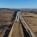 13 km 70+980 układanie warstw konstrukcji nawierzchni