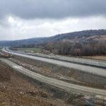 16 km 75+200 ułożone warstwy asfaltowe (zgodnie z km)
