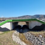 19 km 76+800 obiekt MS 2.9 - wykonane kapy chodnikowe