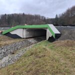 22 km 76+800 obiekt MS 2.9 - wykonane kapy chodnikowe