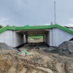 11 km 74+170 obiekt PZDs 2.2 - etap wykonywania zasypek, płyt przejściowych