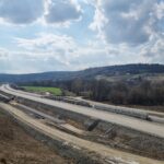 16 km 75+200 ułożone warstwy asfaltowe (zgodnie z km)