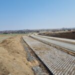 2 km 69+200 ułożone warstwy nawierzchni (przeciwnie do km)