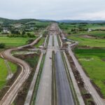 12 km 70+060 ułożone warstwy nawierzchni