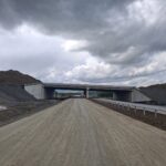 14 km 75+000 obiekt PZGd 2.3, ułożone warstwy nawierzchni, wyk. barier w pasie rozdziału (zgodnie z km)