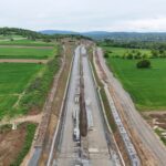 18 km 71+190 ułożone warstwy nawierzchni