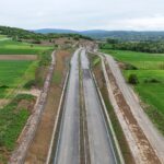 19 km 71+370 ułożone warstwy nawierzchni