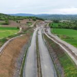 20 km 71+600 ułożone warstwy nawierzchni
