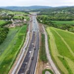 30 km 73+830 ułożone warstwy nawierzchni