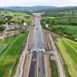 31 km 74+000 ułożone warstwy nawierzchni