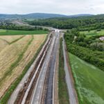 38 km 75+450 ułożone warstwy nawierzchni