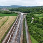 39 km 75+630 ułożone warstwy nawierzchni