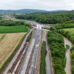 40 km 75+800 ułożone warstwy nawierzchni