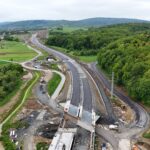 43 km 76+330 obiekt WS 2.5, ułożone warstwy nawierzchni