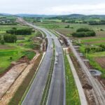 8 km 69+340 ułożone warstwy nawierzchni