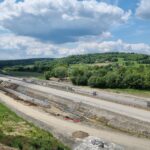 16 km 75+200 ułożone warstwy asfaltowe (zgodnie z km)